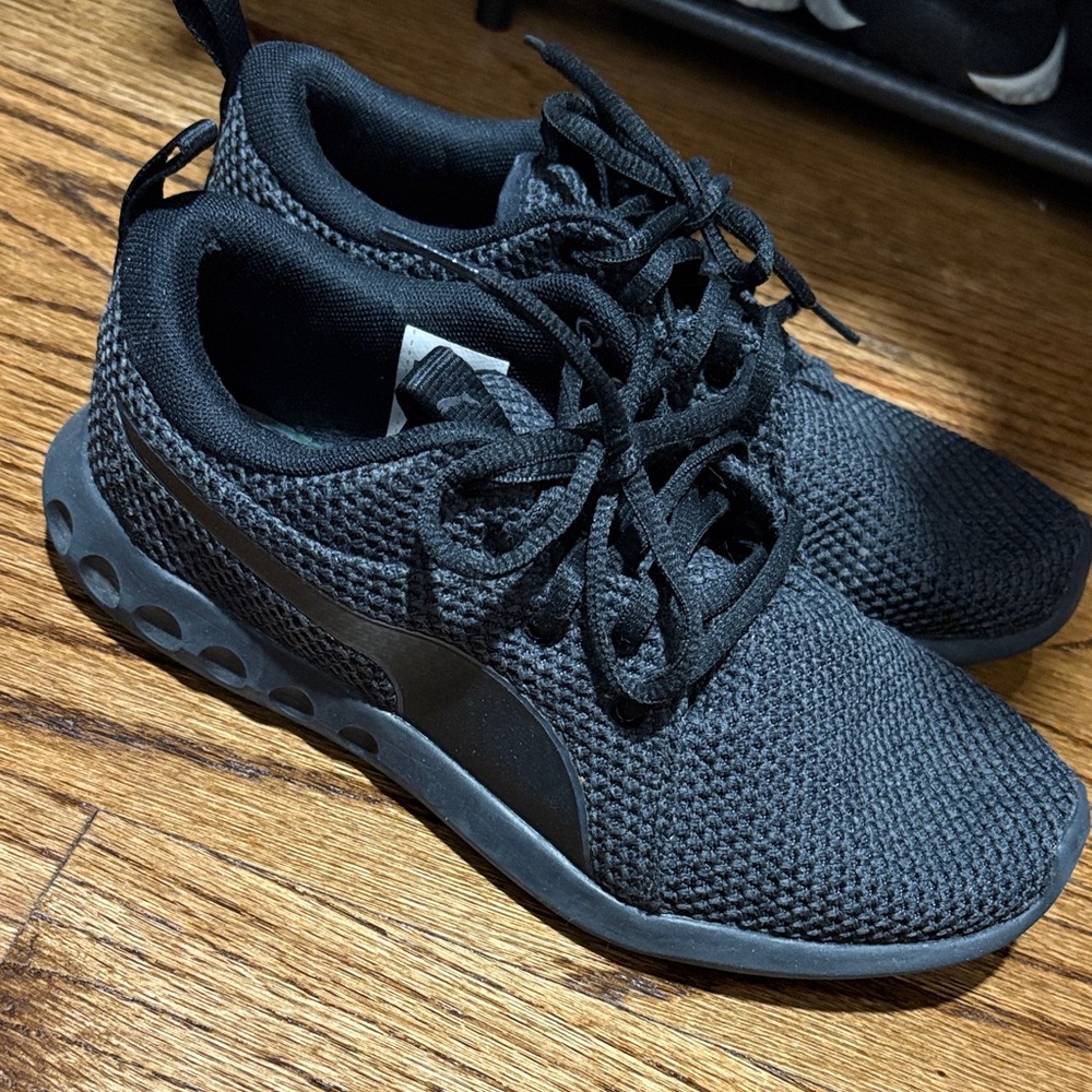 Puma Black Mesh Sneakers